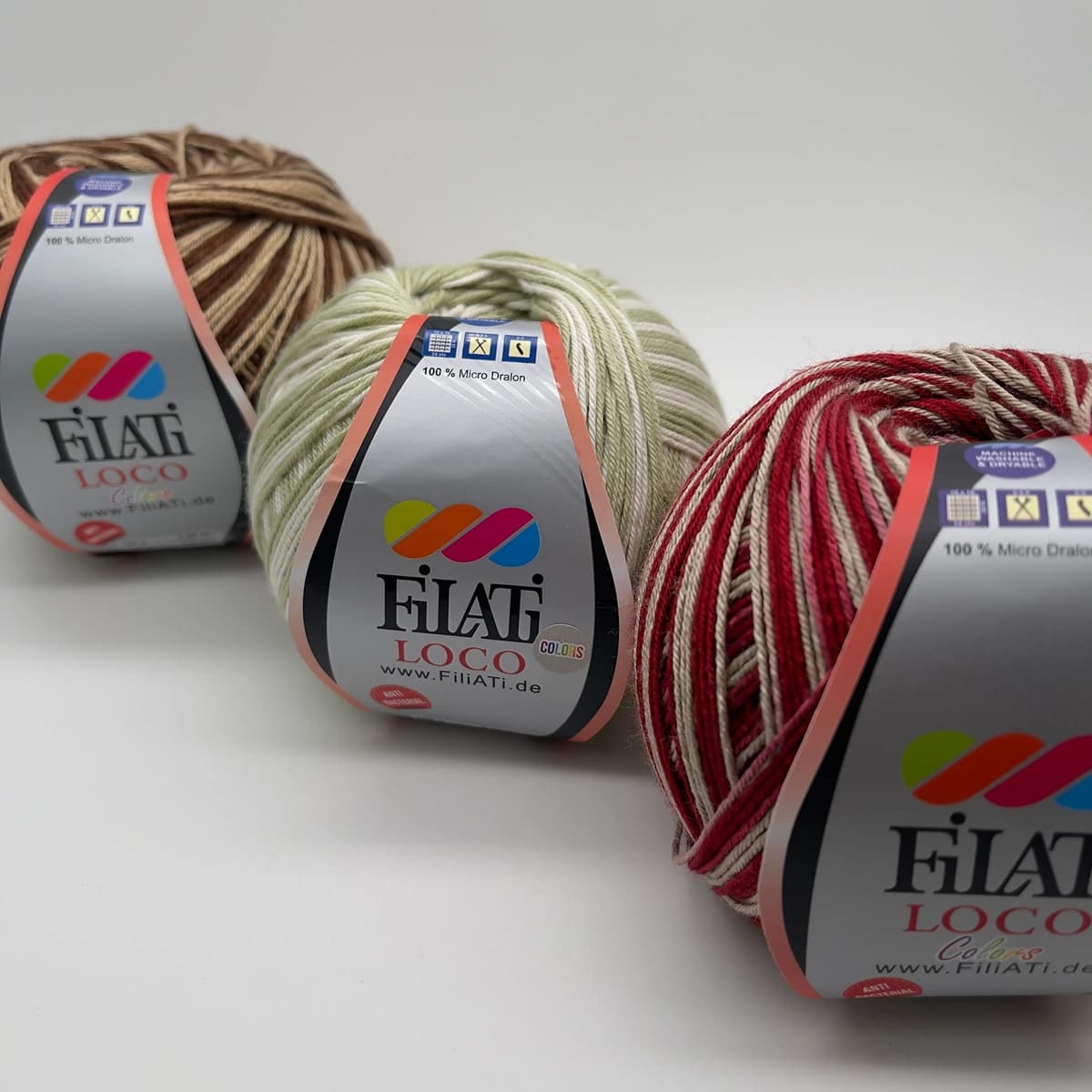 کاموا فیلاتی لوکو رنگی (Filati Loco Colors) — تصویر ۳