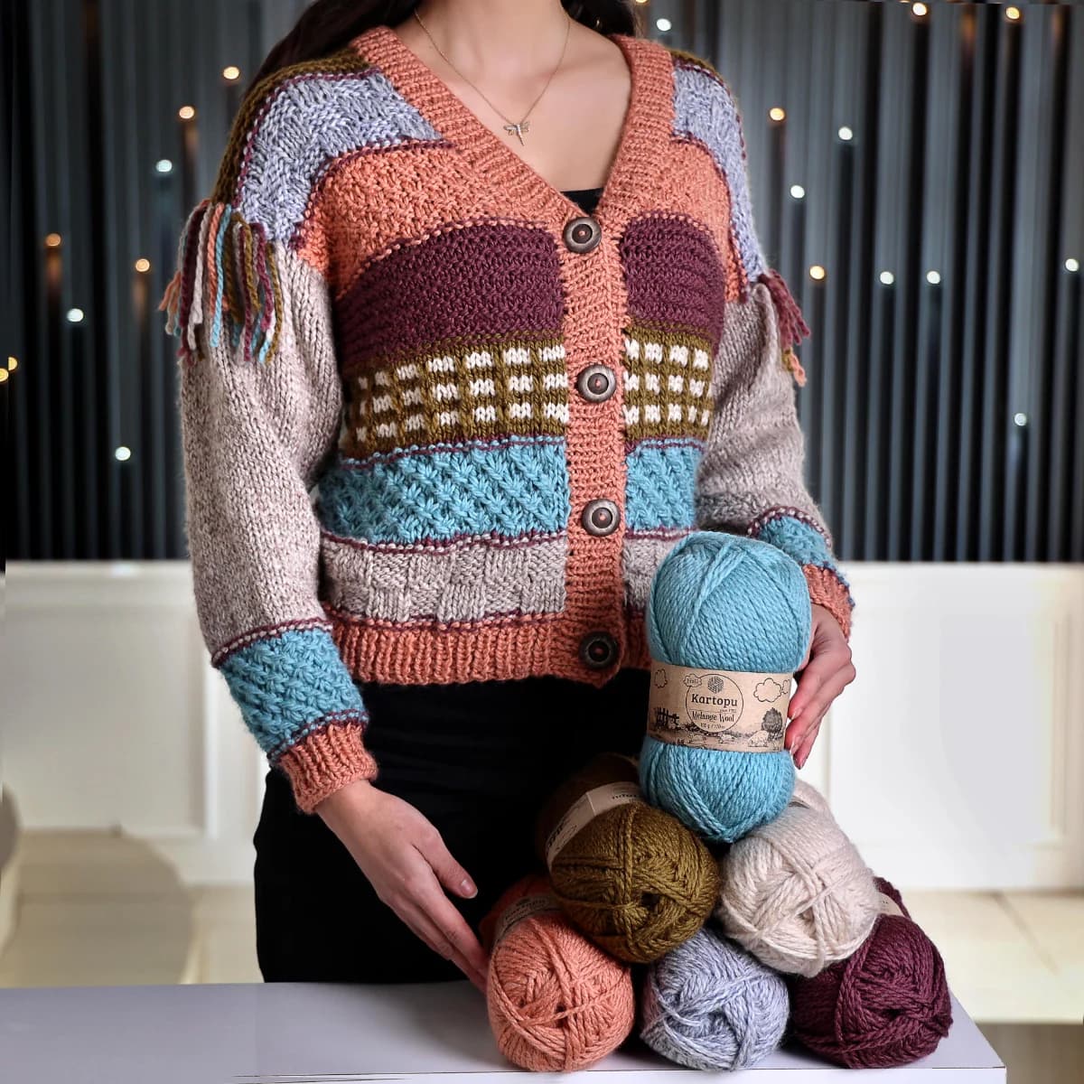 کاموا کارتوپو ملانژ وول (Kartopu Melange Wool) — تصویر ۳