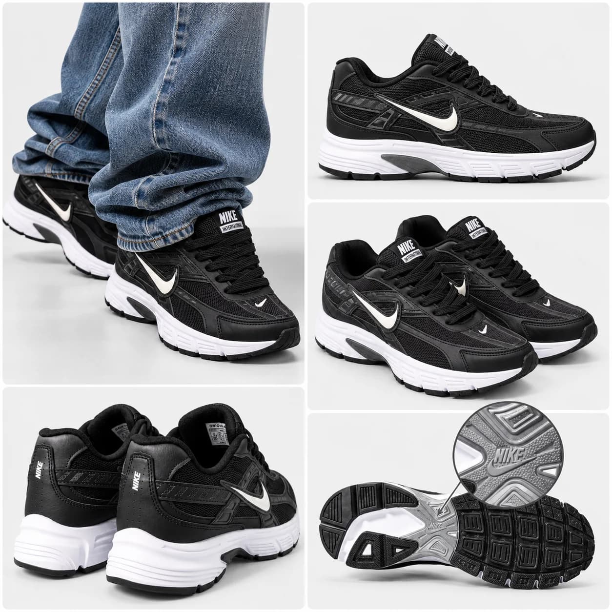 کتونی رانینگ راحتی نایک اینترناتور / NIKE INTERNATOR / رنگ مشکی سفید / 4020 — تصویر ۴