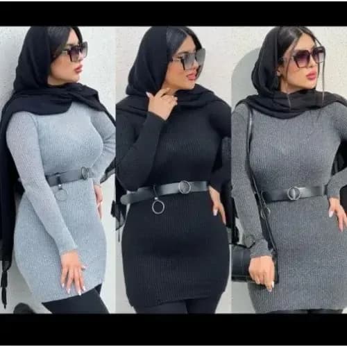 گپ بافت بلند میله ای زنانه فری سایز