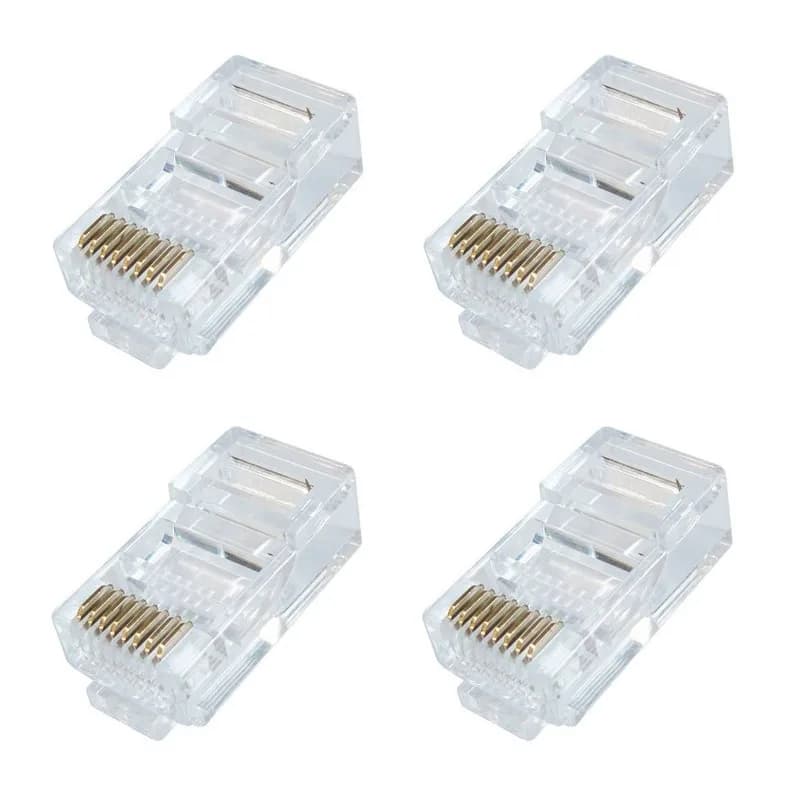 کانکتور شبکه cat5 مدل RJ45 بسته 4 عددی