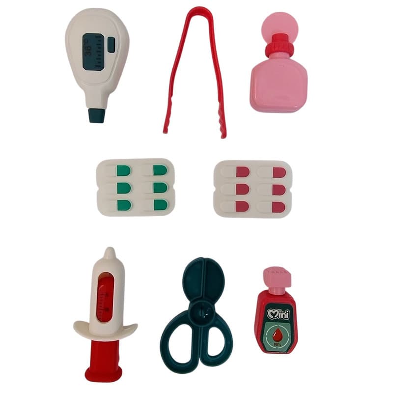 ست اسباب بازی تجهیزات پزشکی مدل Mini Medical Set مجموعه 17 عددی — تصویر ۴