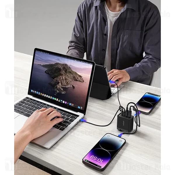 شارژر دیواری جویروم Joyroom JR-TCG02 Gan توان 67 وات همراه با کابل — تصویر ۵