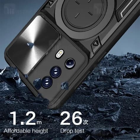 قاب ضد ضربه مگنتی Xiaomi 13 Lite / Civi 2 Magnetic Support Case دارای محافظ دوربین — تصویر ۴