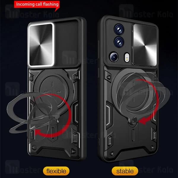 قاب ضد ضربه مگنتی Xiaomi 13 Lite / Civi 2 Magnetic Support Case دارای محافظ دوربین — تصویر ۷
