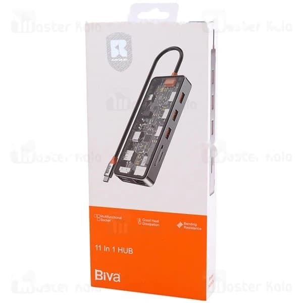 هاب 11 پورت تایپ سی بیوا Biva HUB-04 — تصویر ۸