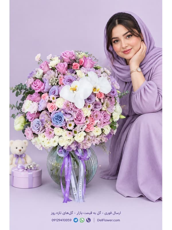 باکس گل جشن تولد برای پدر | مدل ترنیده در تهران