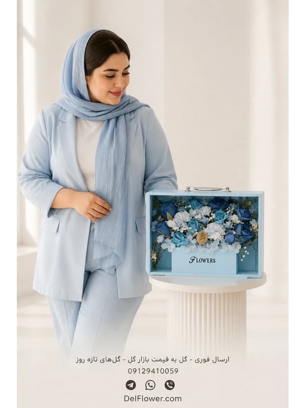 دسته‌گل یادبود میان‌رده مدل لادوم در تهران و کرج