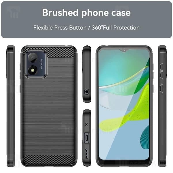 قاب فیبر کربنی موتورولا Motorola Moto G04 Rugged Armor Fiber Carbon — تصویر ۲