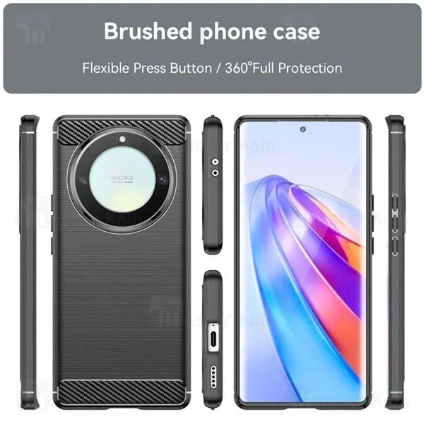 قاب فیبر کربنی هانر Honor X9b / X50 Rugged Armor Fiber Carbon — تصویر ۴