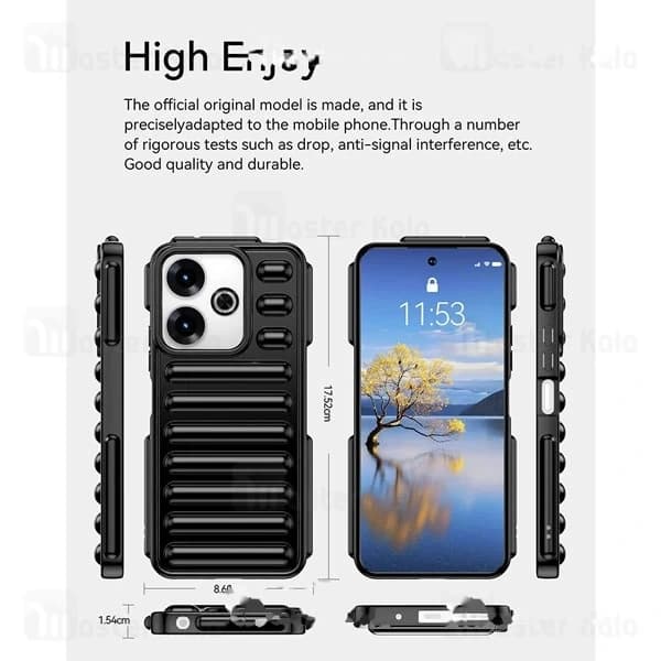 قاب پافر ضد ضربه شیائومی Xiaomi Poco M6 4G TPU Capsule Shockproof — تصویر ۵