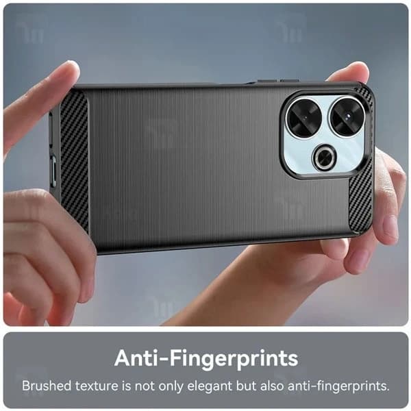 قاب فیبر کربنی شیائومی Xiaomi Redmi 13 4G / Poco M6 4G Rugged Armor Fiber Carbon — تصویر ۵