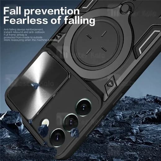 قاب ضد ضربه مگنتی Samsung Galaxy M14 4G Magnetic Support Case دارای محافظ دوربین — تصویر ۵