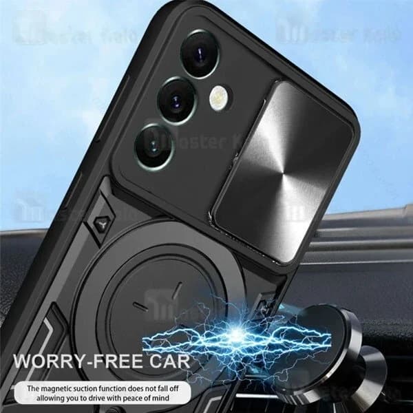 قاب ضد ضربه مگنتی Samsung Galaxy M14 4G Magnetic Support Case دارای محافظ دوربین — تصویر ۴