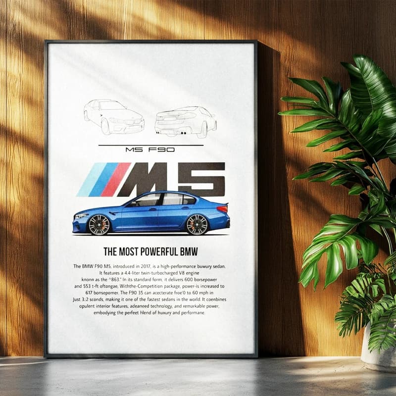 تابلو طرح BMW M5