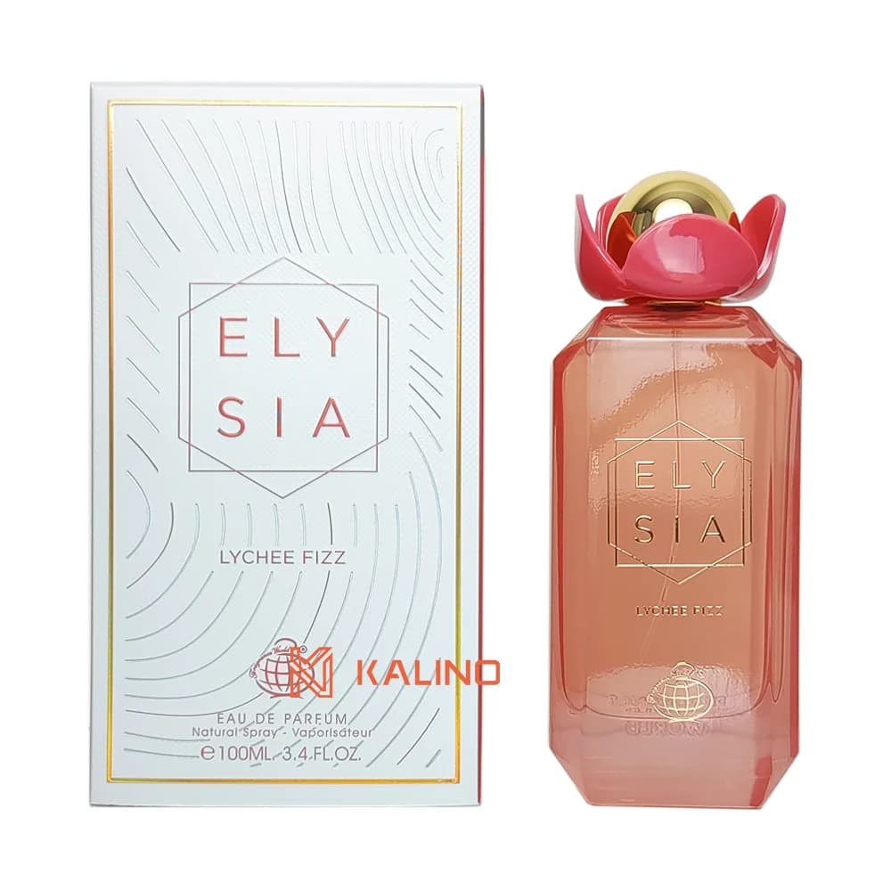 ادکلن زنانه الیسیا لیچه فیز (کایالی یام اسپارکلینگ لیچی) فرگرانس ورد حجم 100 میل | Fragrance World Elysia lychee Fizz