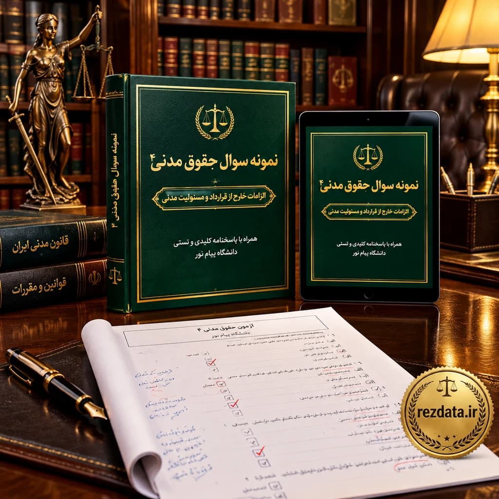 دانلود فایل متنی نمونه سوال حقوق مدنی ۴ ( نسخه پی دی اف PDF)
