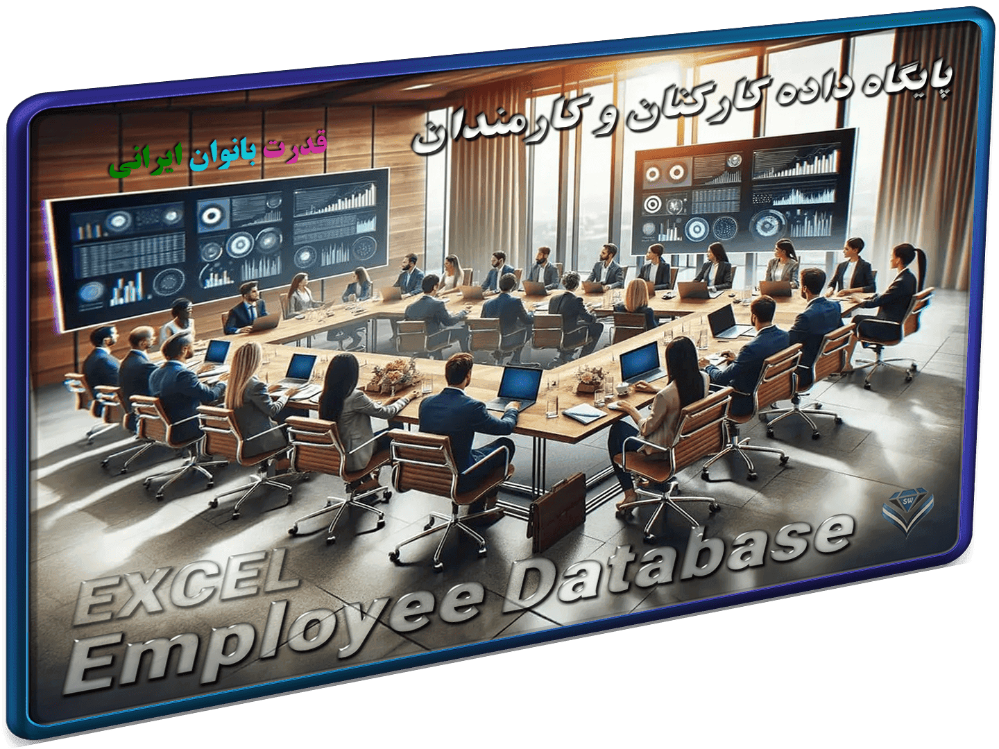 فایل اکسل مدیریت پایگاه داده منابع انسانی – CRM – کارکنان – 100% پیشرفته