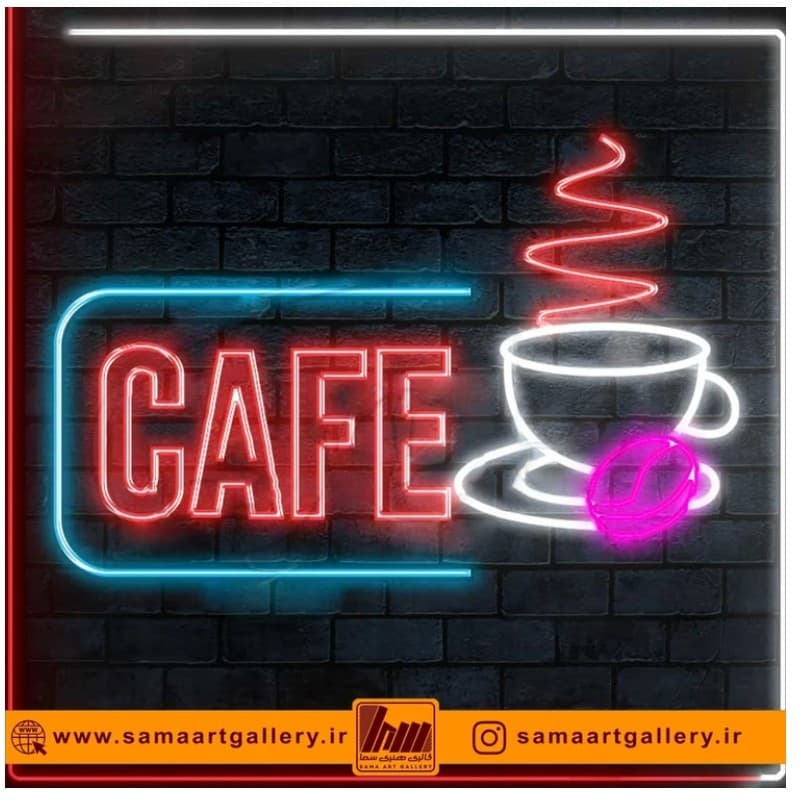 تابلو نئون طرح قهوه شماره 26