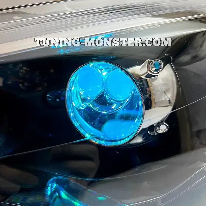 چراغ لنزدار شاهین لنز BI-LED 747 دویل RGB — تصویر ۴