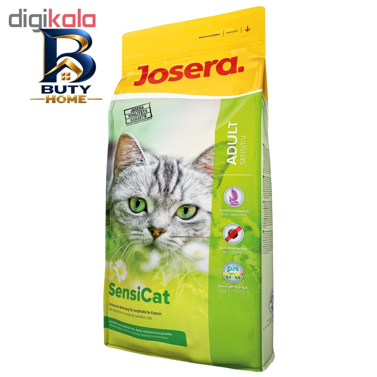 غذای خشک گربه جوسرا مدل SensiCat برای گوارش حساس وزن 10 کیلوگرم — تصویر ۷