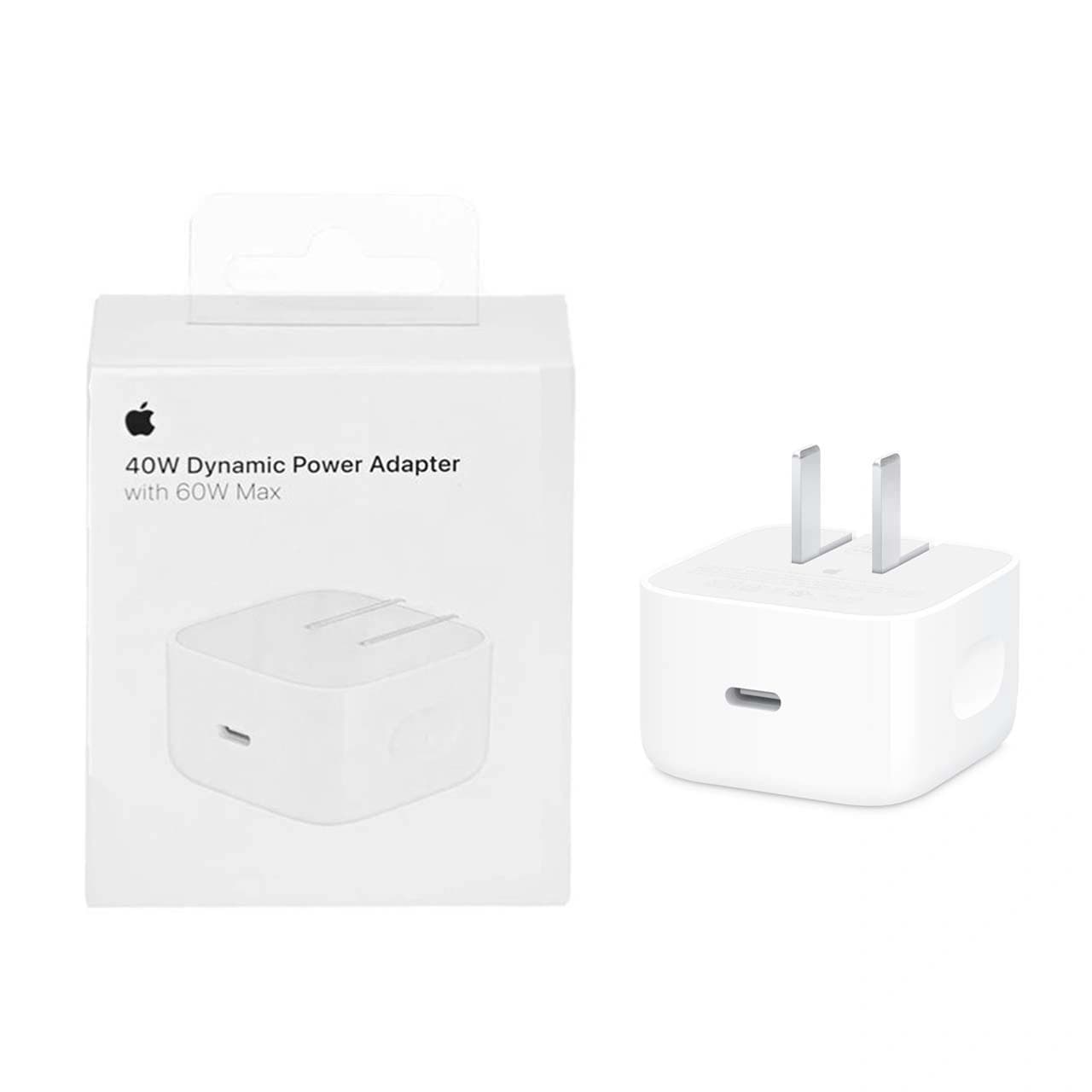 شارژر 40W اپل مدل Dynamic Power Adapter with 60W Max – اصل چین (گارانتی یکساله شرکتی)