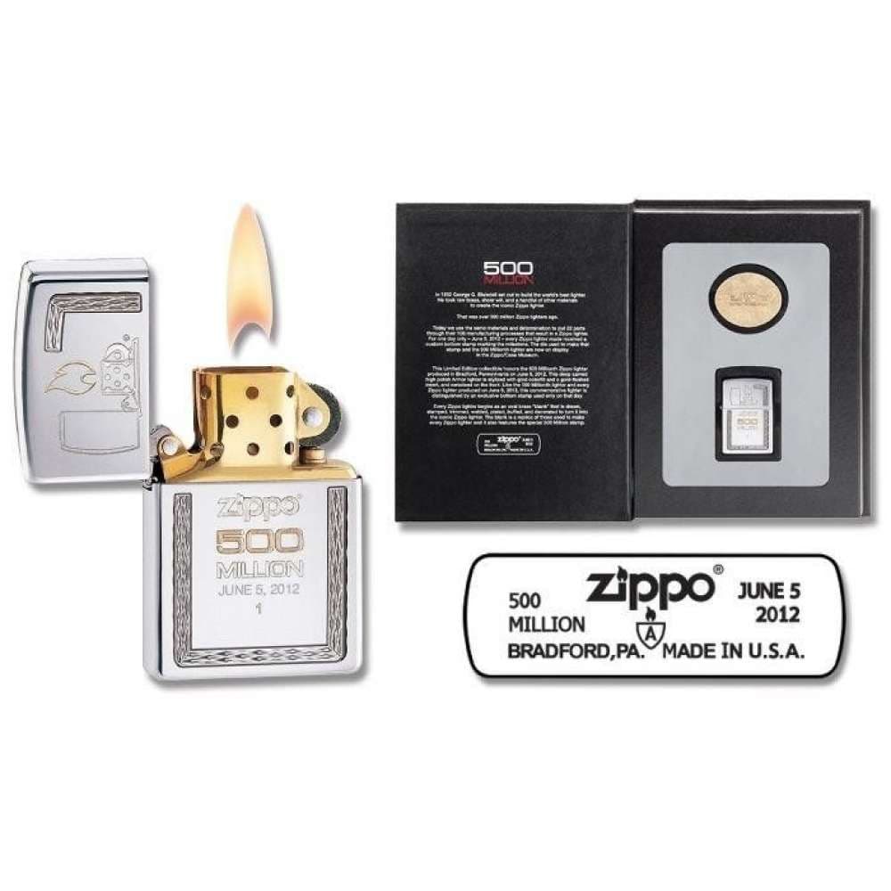 فندک زیپو اصل مد 28413 – Original Zippo 500th Million Limited Edition — تصویر ۳