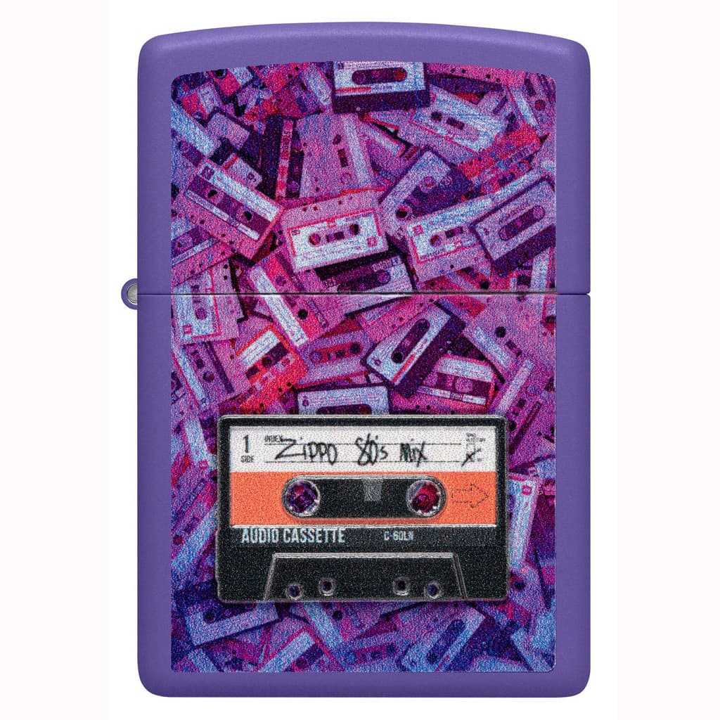 فندک زیپو اصل کد 48521 – Original Zippo 80s Cassette Tape Design — تصویر ۳