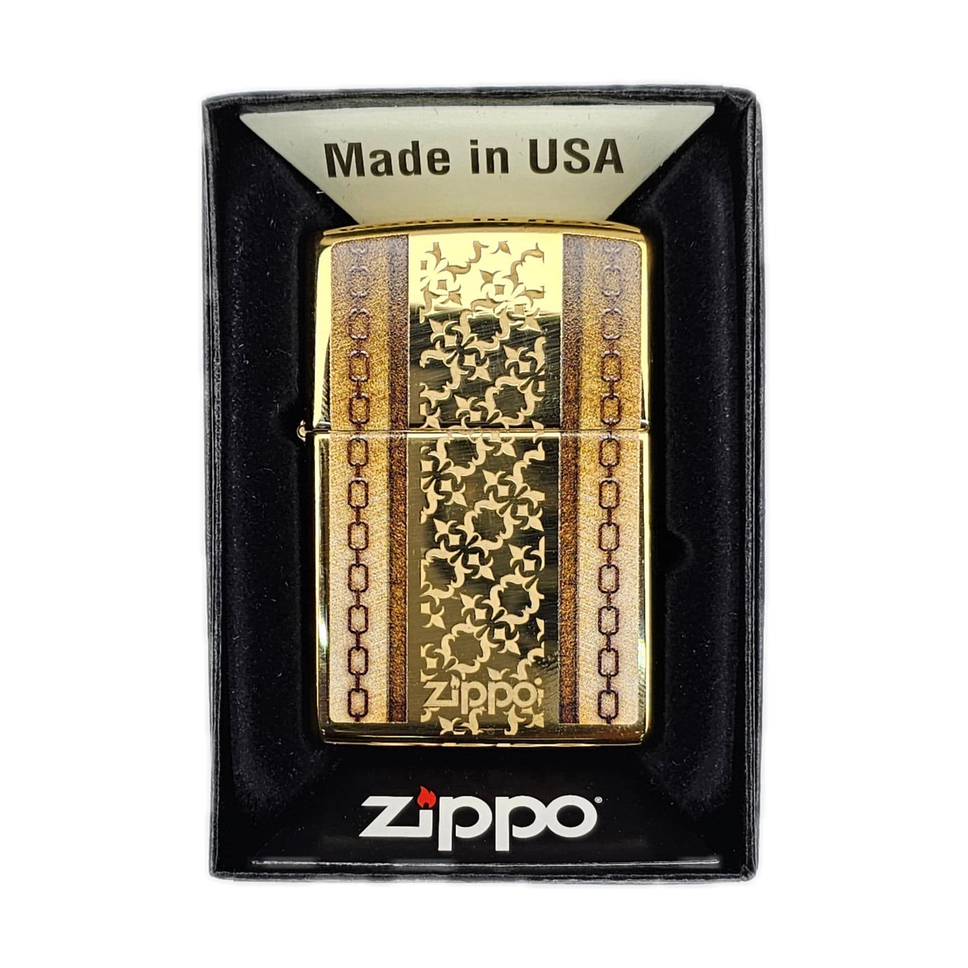 فندک زیپو اصل کد 254b Chains & Pattern W/Zippo — تصویر ۳