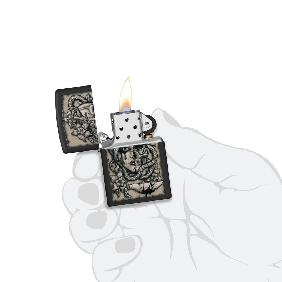 فندک زیو اصل کد 48616 – Original Zippo Gory Tattoo Design — تصویر ۴