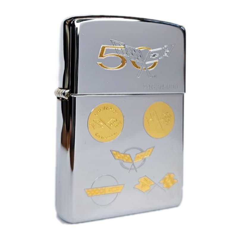 فندک زیپو اصل کد 20504 – Original Zippo Chevy Corvette 50TH