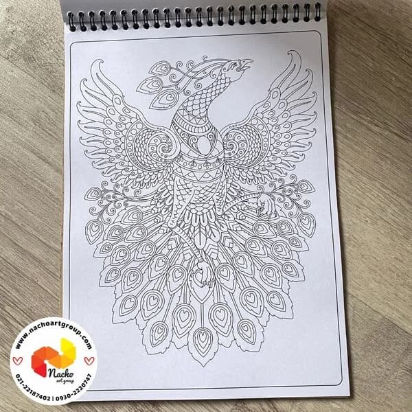 دفتر رنگ آمیزی بزرگسال A4 — تصویر ۳