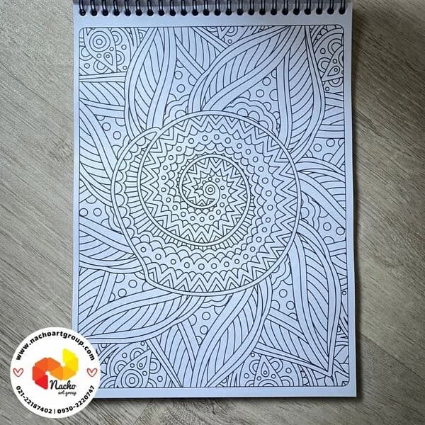 دفتر رنگ آمیزی بزرگسال A4 — تصویر ۴