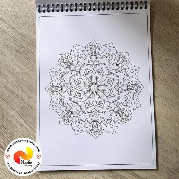 دفتر رنگ آمیزی بزرگسال A4 — تصویر ۵