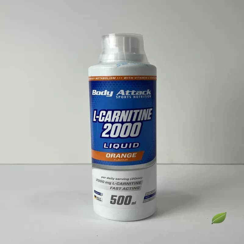 ال-کارنیتین مایع ۲۰۰۰ بادی اتک ۵۰۰ میلی‌لیتر | Body Attack L-Carnitine 2000 Liquid Orange 500ml