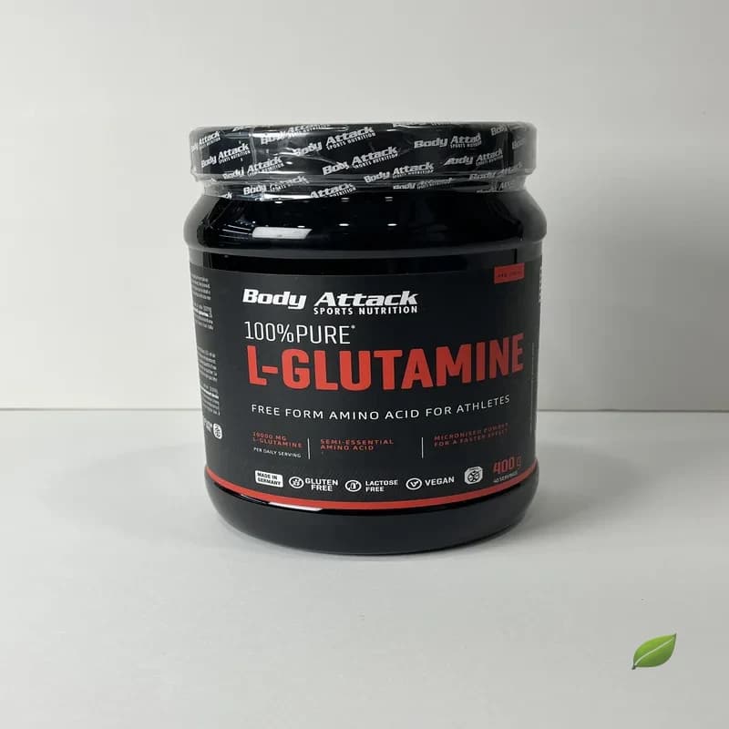 پودر ال-گلوتامین خالص ۱۰۰٪ بادی اتک ۴۰۰ گرمی | Body Attack 100% Pure L-Glutamine Micronised Powder 400g