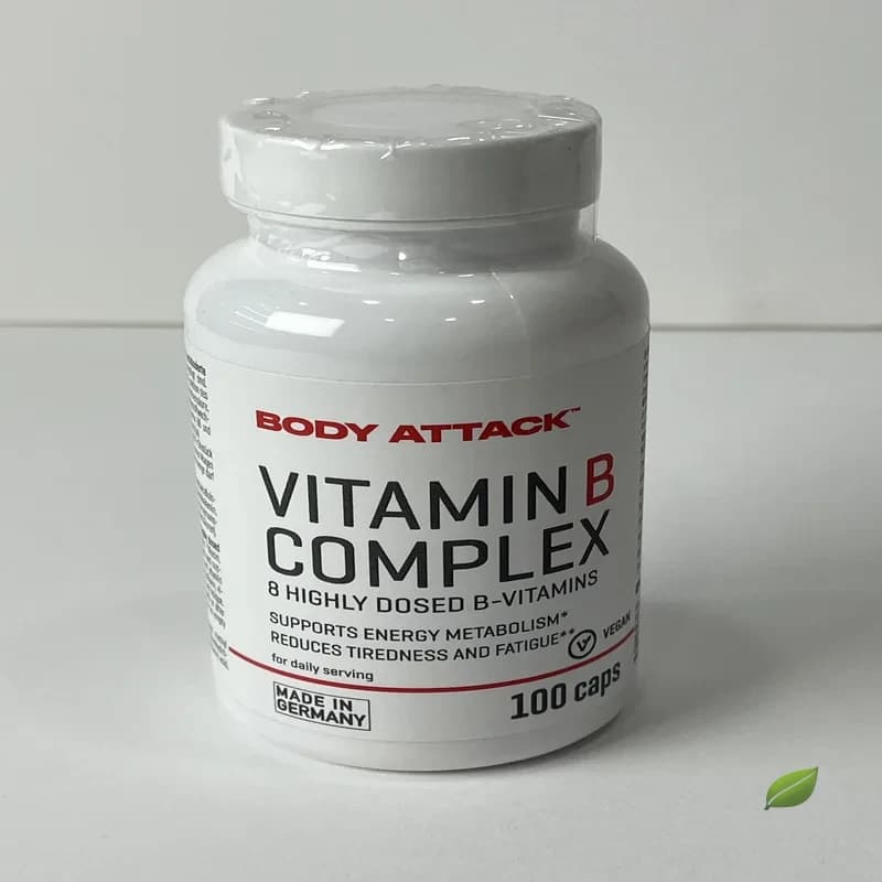 کپسول ویتامین ب کمپلکس بادی اتک ۱۰۰ عددی | Body Attack Vitamin B Complex 100 Caps