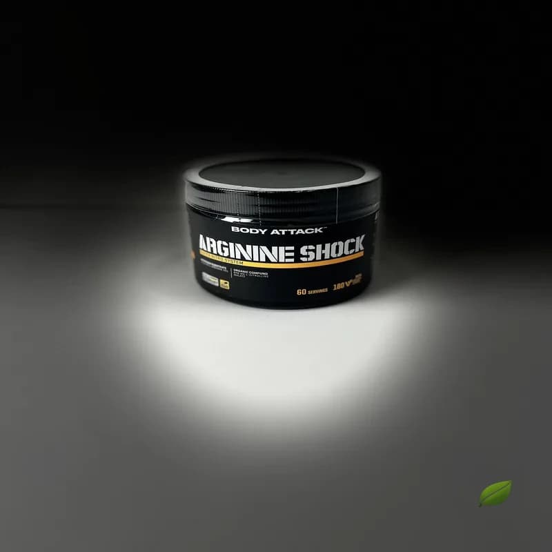 کپسول آرژنین شاک بادی اتک ۱۸۰ ماکسی کپسول (۶۰ سروینگ) | Body Attack Arginine Shock 180 Maxi Vegan Caps — تصویر ۳