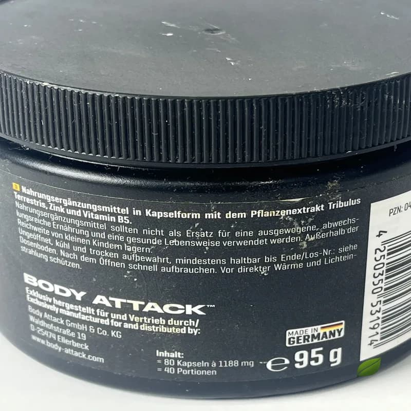 تریبولوس اکستریم بادی اتک ۸۰ ماکسی کپسول (۴۰ سروینگ) | Body Attack Tribulus Extreme 80 Maxi Vegan Caps — تصویر ۲