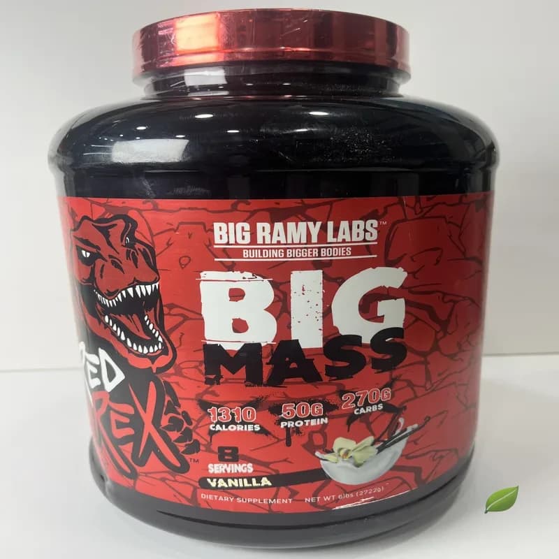 گینر بیگ مس بیگ رامی لبز ۲۷۲۲ گرم (۶ پوند) طعم وانیل | Big Ramy Labs Red Rex Big Mass Vanilla 6lbs