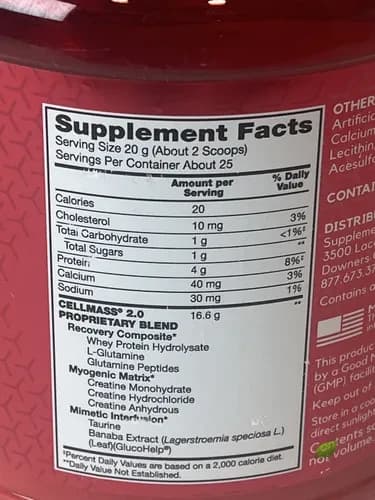 سل مس ۲.۰ بی اس ان ۴۸۲ گرم | BSN Cellmass 2.0 — تصویر ۲