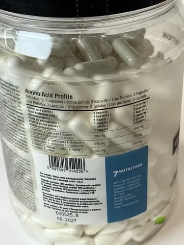 کپسول بی سی ای ای ۱۰۰۰ میلی‌گرم ۷ نوتریشن ۱۰۰ عدد – BCAA 1000 — تصویر ۲