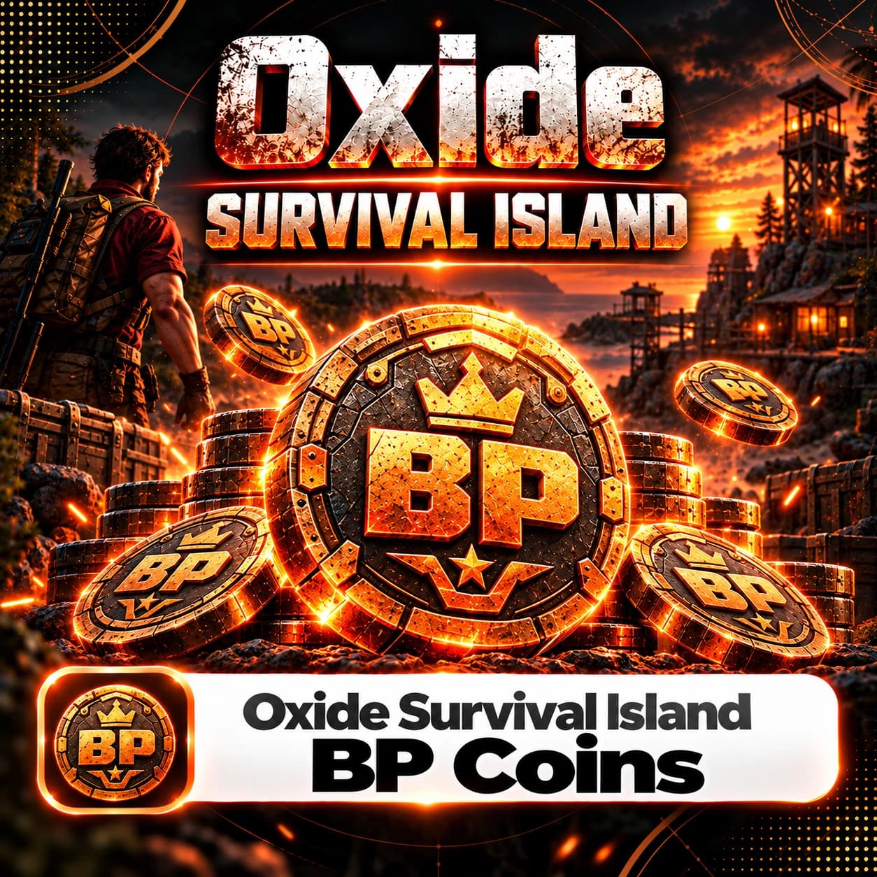 بی پی کوین بازی اکسید (Oxide Survival Island BP Coins)
