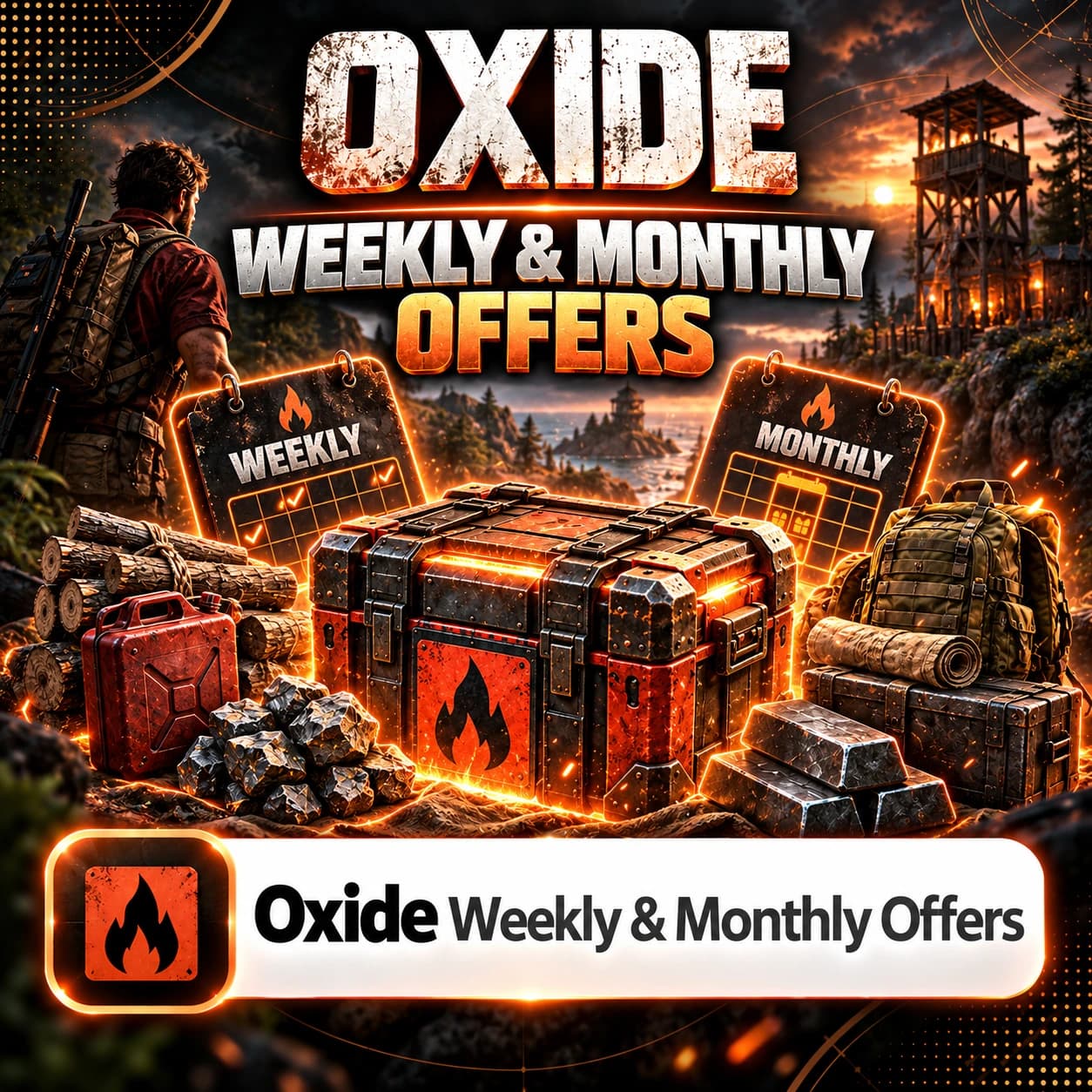 آفر های هفتگی و ماهیانه بازی اکساید ( Oxide Survival Island Weekly&Monthly Offers)