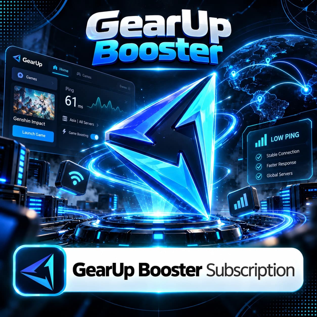 کاهش پینگ گیرآپ بوستر (GearUp Booster Ping Reduction)