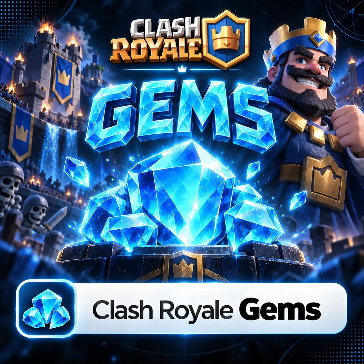 جم کلش رویال ( Clash Royale Gems)