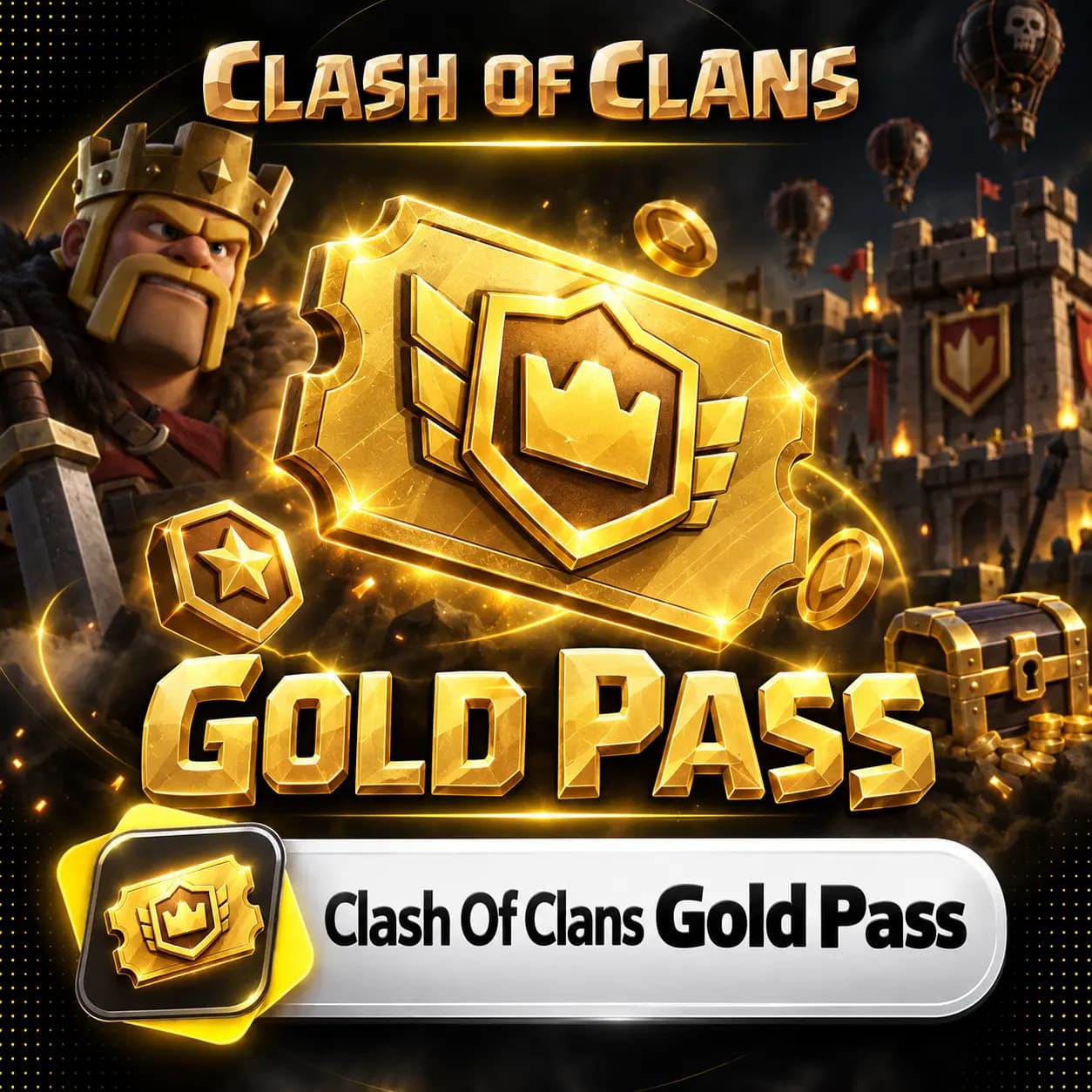 بلیط طلایی کلش اف کلنز (Clash Of Clans Gold Pass)