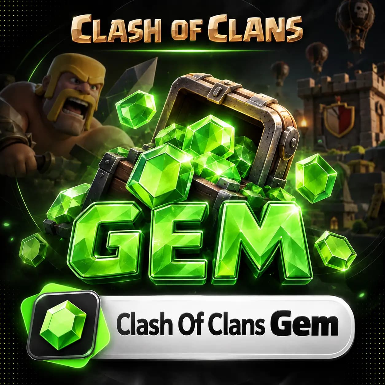 جم کلش اف کلنز (Clash Of Clans Gem)