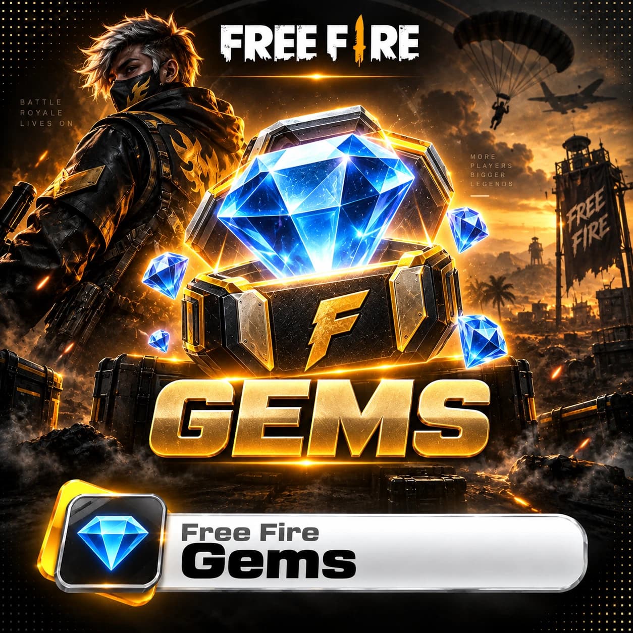 جم بازی فری فایر (Free Fire Gem)