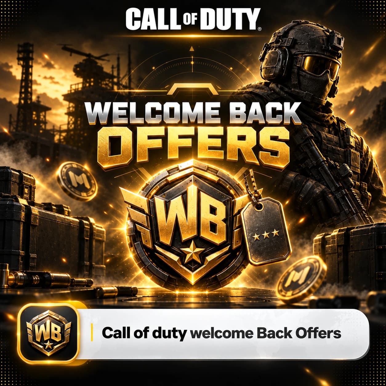 آفر ولکام بک کالاف دیوتی موبایل (Call of duty mobile: Welcome back offer )